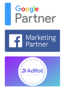 Blue Yarn Media's Partner Badges | Google Partner | Facebook Marketing Partner | AdRoll Certified